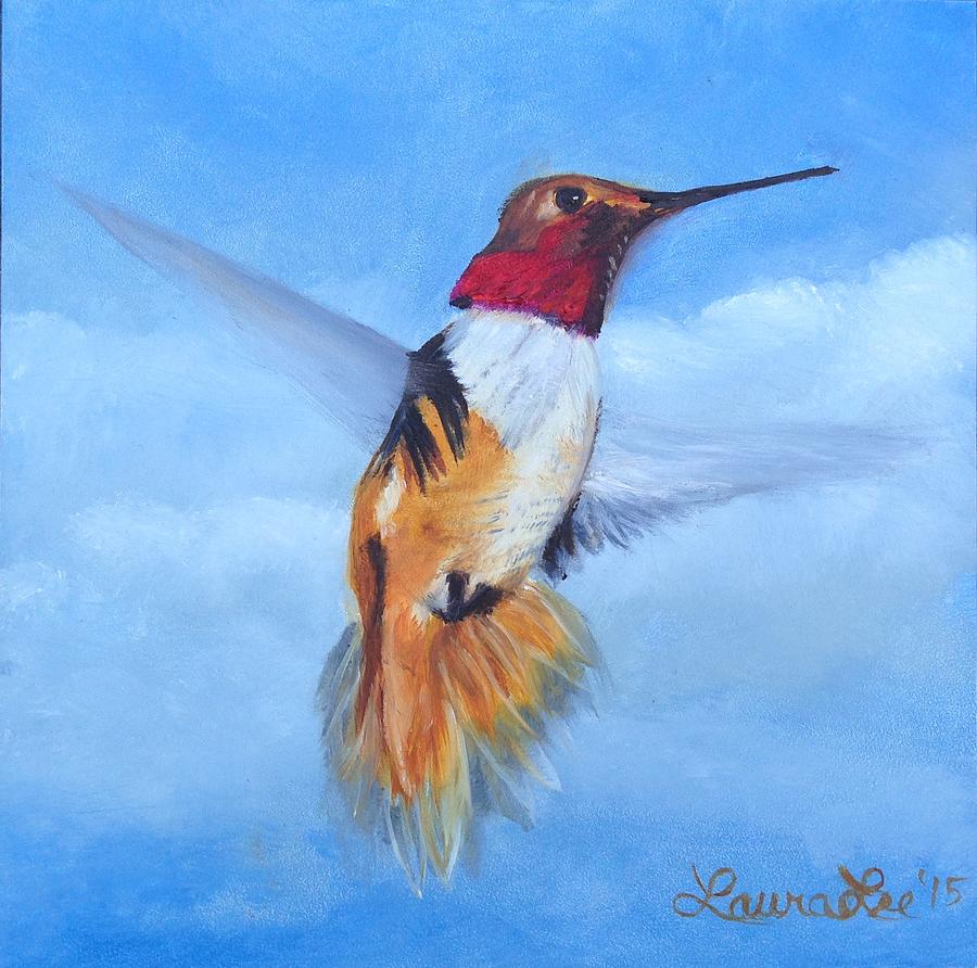 Wildlife Painting - Colorado Hummer by Laura Drumwright