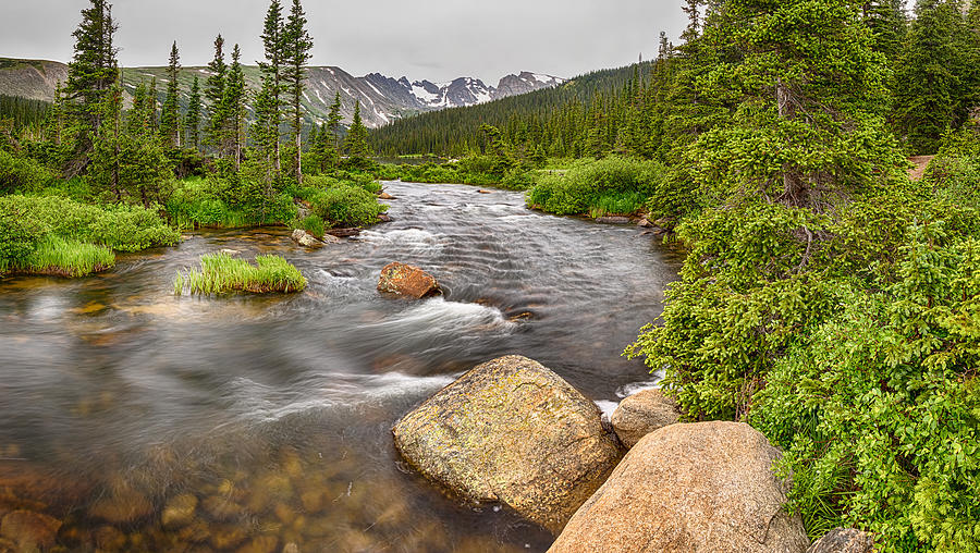 Colorado Indian Peaks Wilderness Creek Panorama Photograph