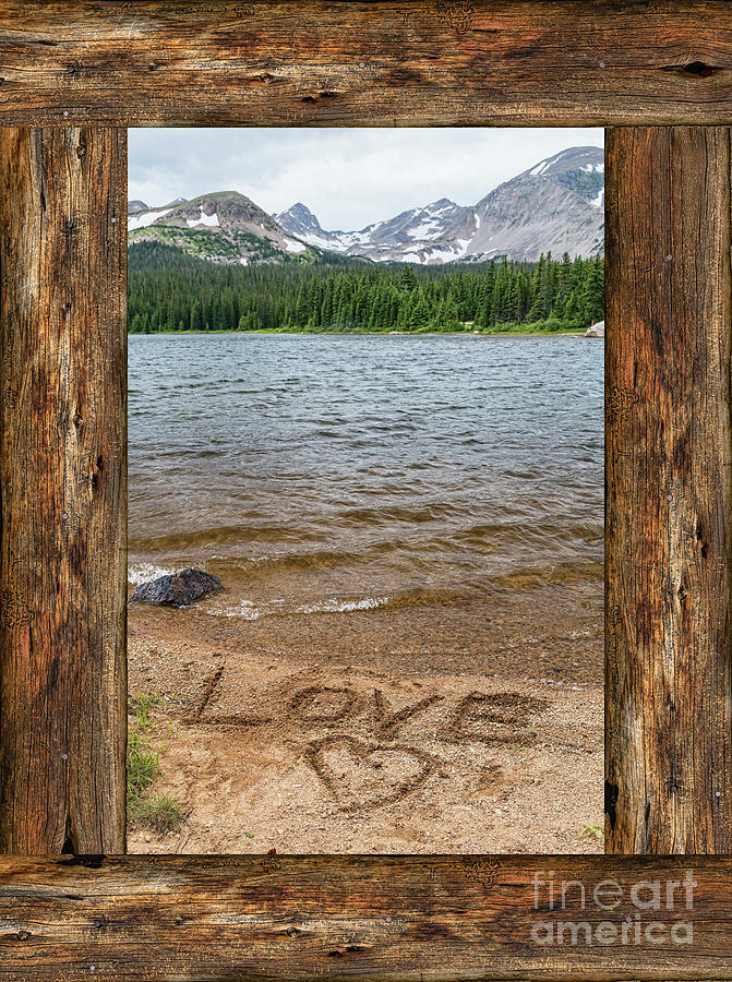 Colorado Love Window Photograph