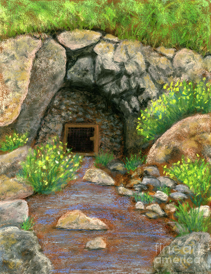 Colorado Mine Entrance Painting by Ginny Neece
