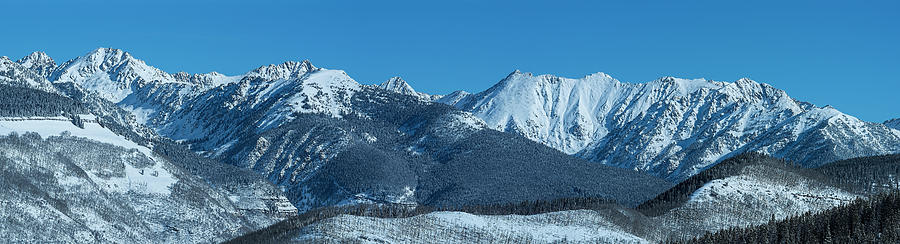 Black Photograph - Colorado Mountain Ridge by Bud Bartnik