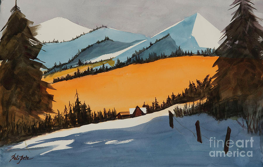 Colorado Mountain Scene Painting by Pati Pelz