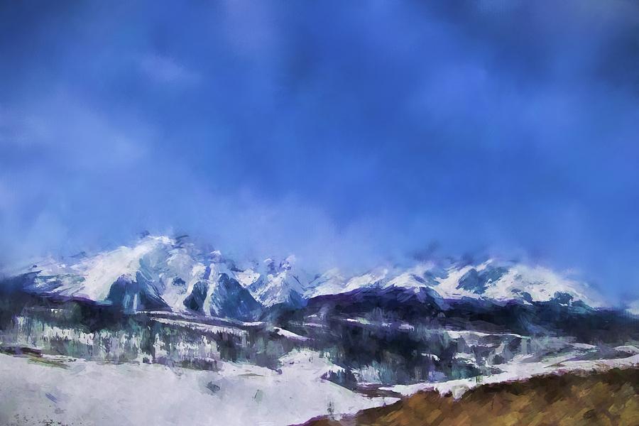 Colorado Mountains 1 Landscape Art by Jai Johnson Painting by Jai Johnson
