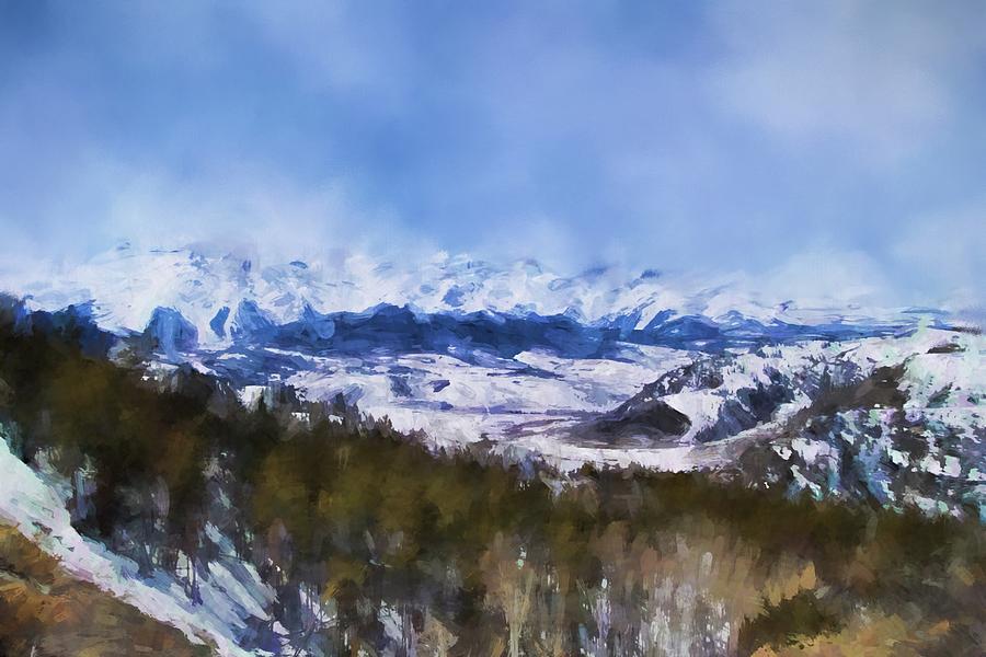 Colorado Mountains 3 Landscape Art by Jai Johnson Painting by Jai Johnson