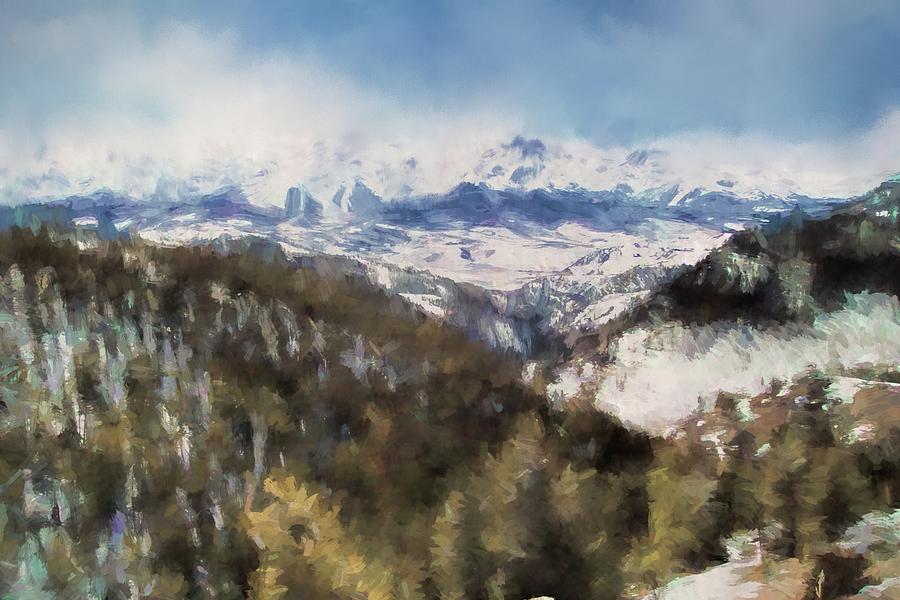 Colorado Mountains 4 Landscape Art by Jai Johnson Painting by Jai Johnson