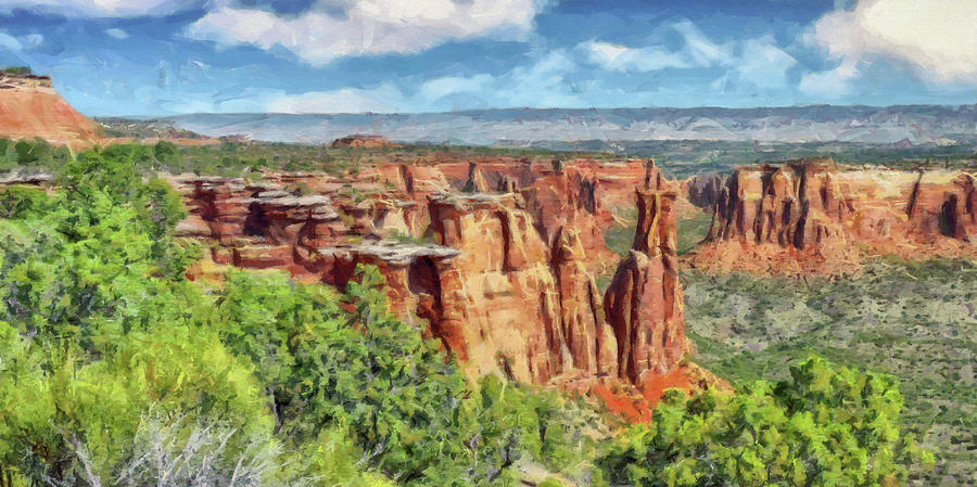 Colorado National Monument 1 Digital Art by Digital Photographic Arts