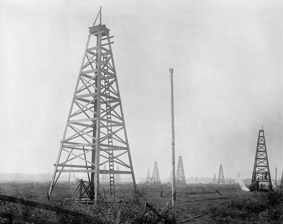 Colorado Oil Field 1900 Photograph by Daniel Hagerman