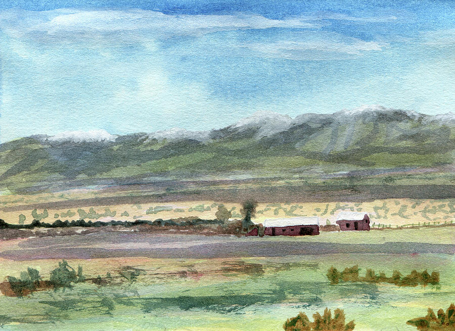 Colorado Ranch in North Park Painting by R Kyllo