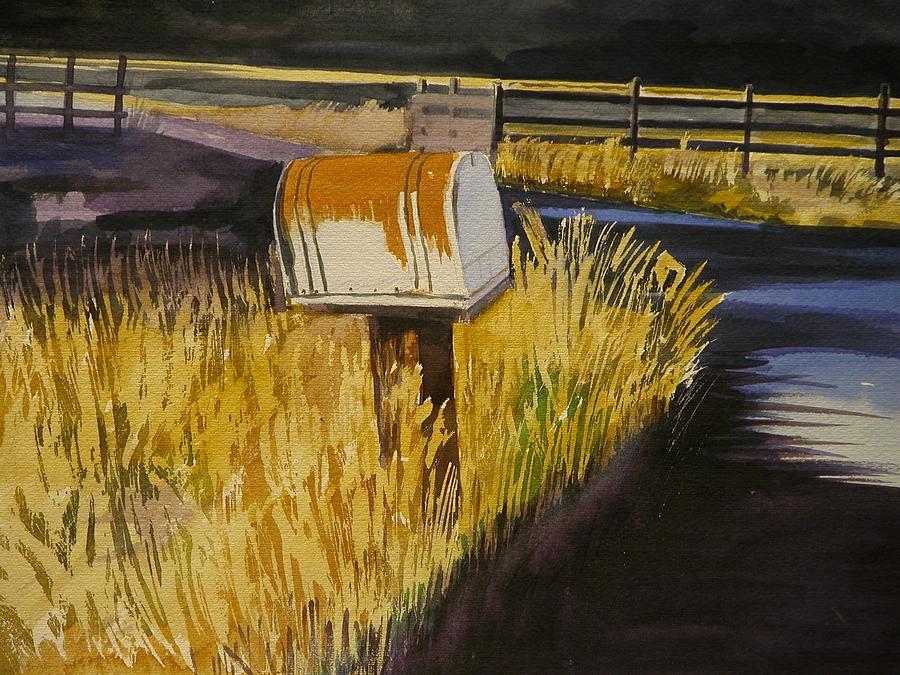 Colorado Ranch Mailbox Painting by Walt Maes