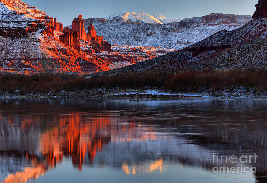 Colorado Red Tower Reflections Photograph by Adam Jewell