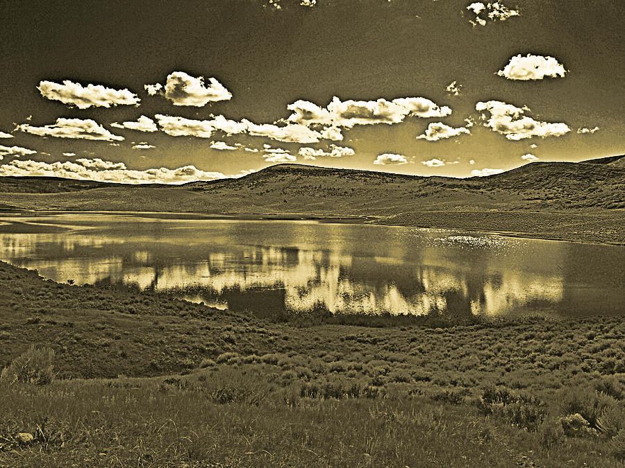 Colorado Reflections 1 in Orotone Photograph by Joshua House