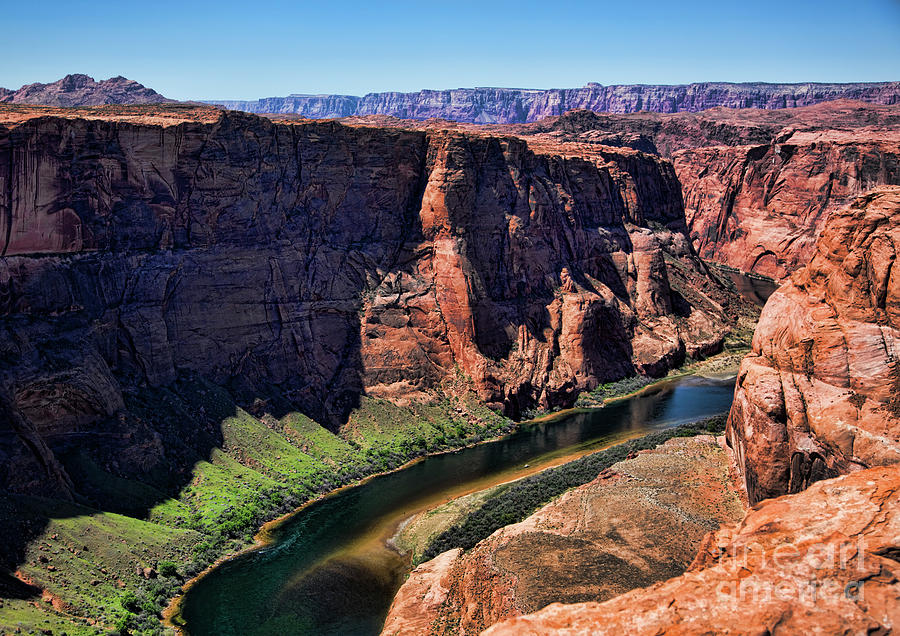 Colorado River Flows Around Horseshoe Bend  Photograph by Chuck Kuhn