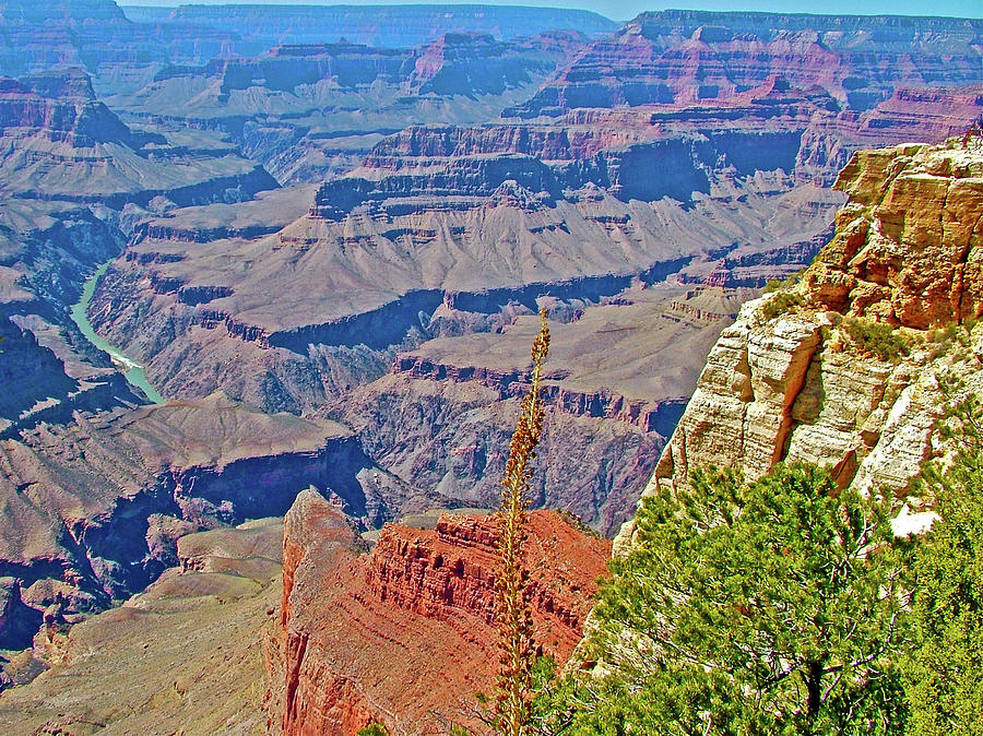 Colorado River from Mojave Point in Grand Canyon National Park-Arizona  Photograph by Ruth Hager