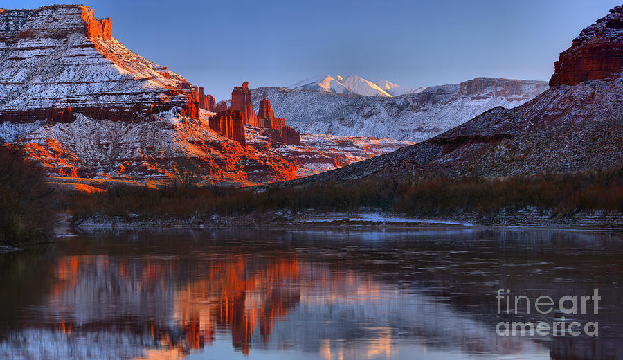 Colorado River Sunset Panorama Photograph by Adam Jewell