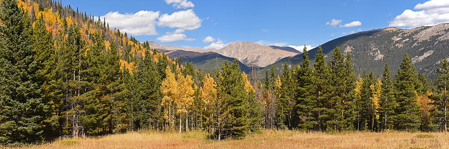 Colorado Rockies National Park Fall Foliage Panorama Photograph by Toby McGuire