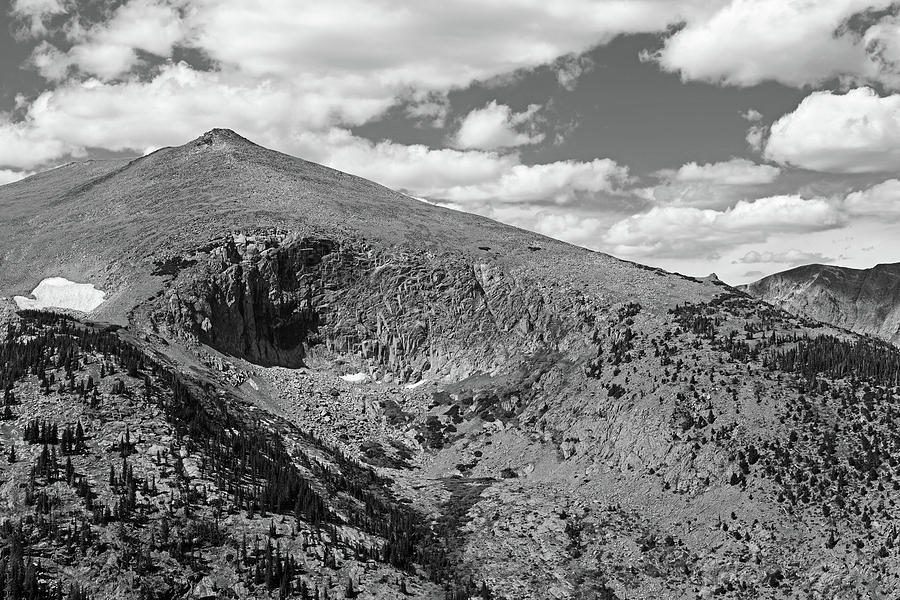Colorado Rockies National Park Mountains 2 Black and White Photograph by Toby McGuire