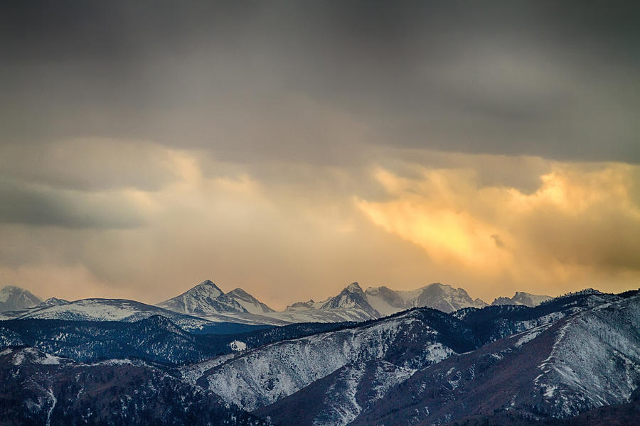 Colorado Rocky Mountain Continental Divide Gold Photograph by James BO Insogna
