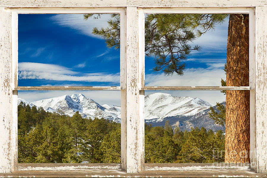 Colorado Rocky Mountain Rustic Window View Photograph by James BO Insogna