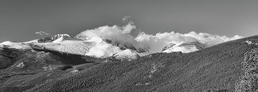 Colorado Rocky Mountains National Park Panorama BW Photograph by James BO Insogna