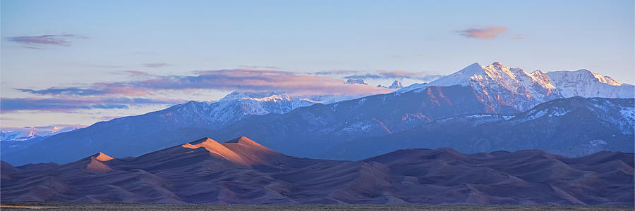 Colorado Sand Dunes First Light Sunrise Panorama Photograph by James BO Insogna