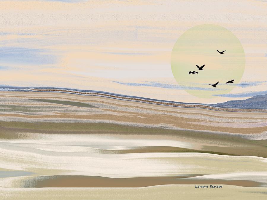 Colorado Sand Dunes Painting by Lenore Senior