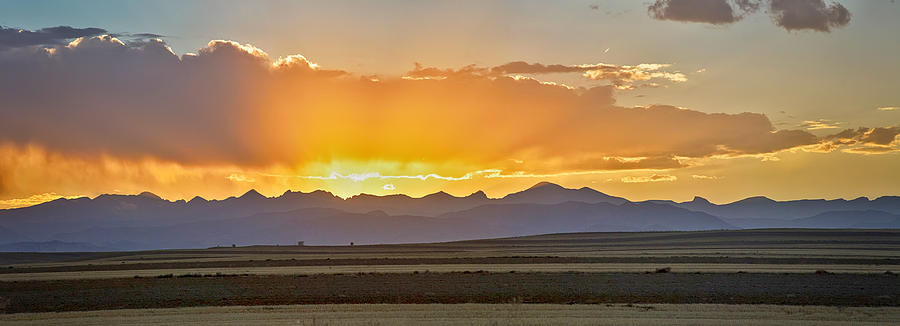 Colorado September Sunset Panorama Photograph by James BO Insogna