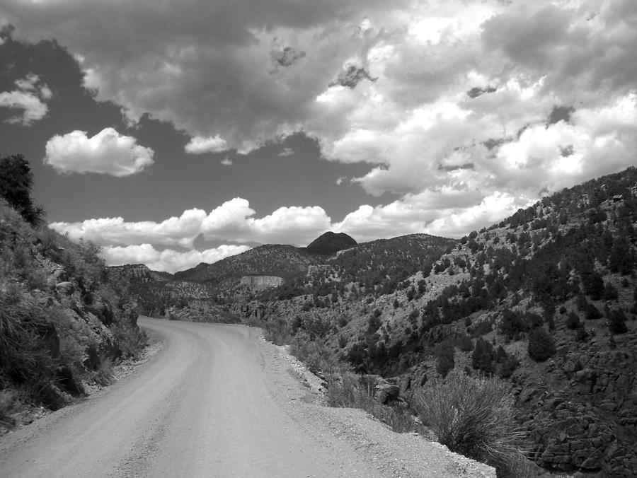 Colorado shelf road 1 b-w Photograph by Anita Burgermeister