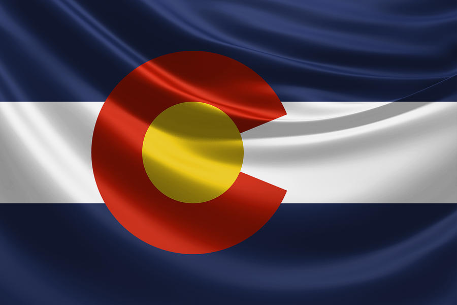 Colorado State Flag Digital Art by Serge Averbukh