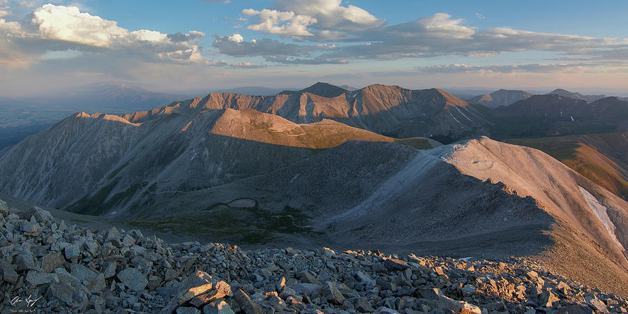 Colorado Summit Panorama - Mt. Antero Photograph by Aaron Spong