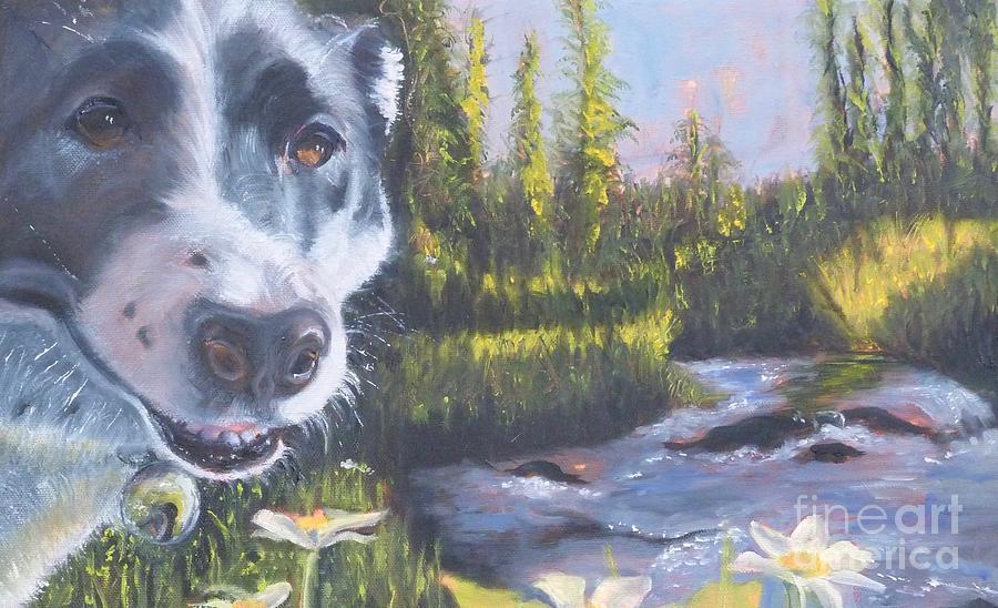 Colorado Trail Buddy Painting by Susan A Becker