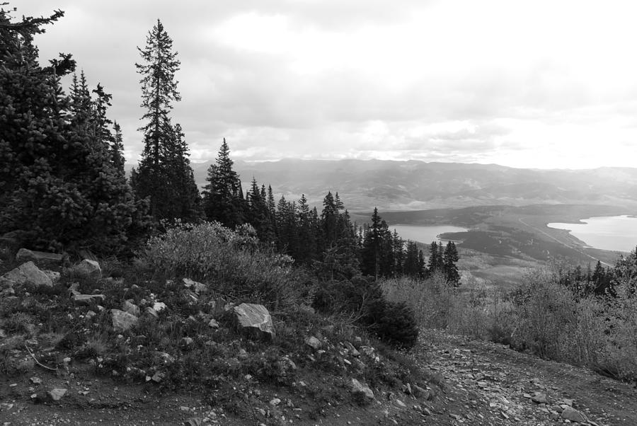 Colorado Twin Lakes Black and White Landscape Photograph by Cascade Colors