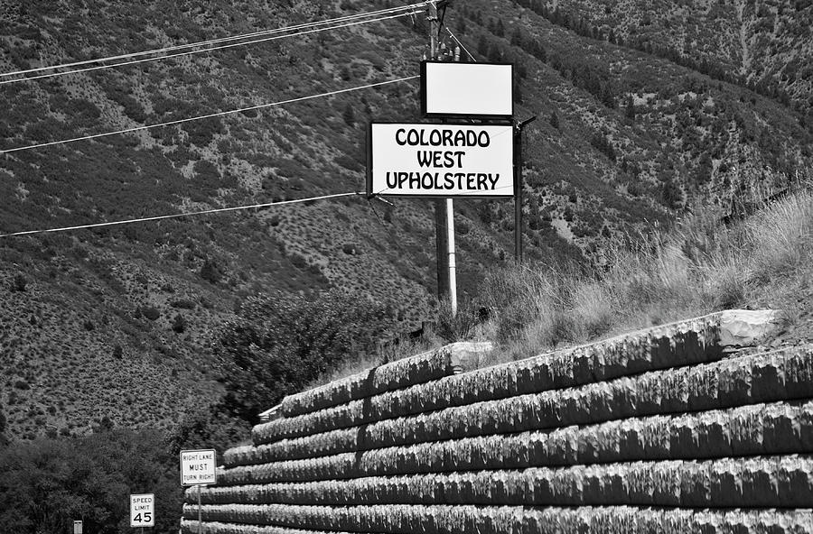 Colorado Uphoistery Sign Digital Art by Susan Stone