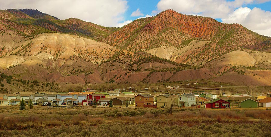Colorado Village and Mountains Photograph by Blair Seitz