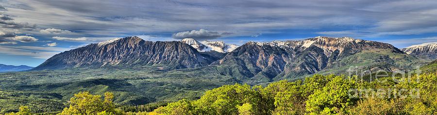 Colorado West Elk Mountain Panorama Photograph by Adam Jewell