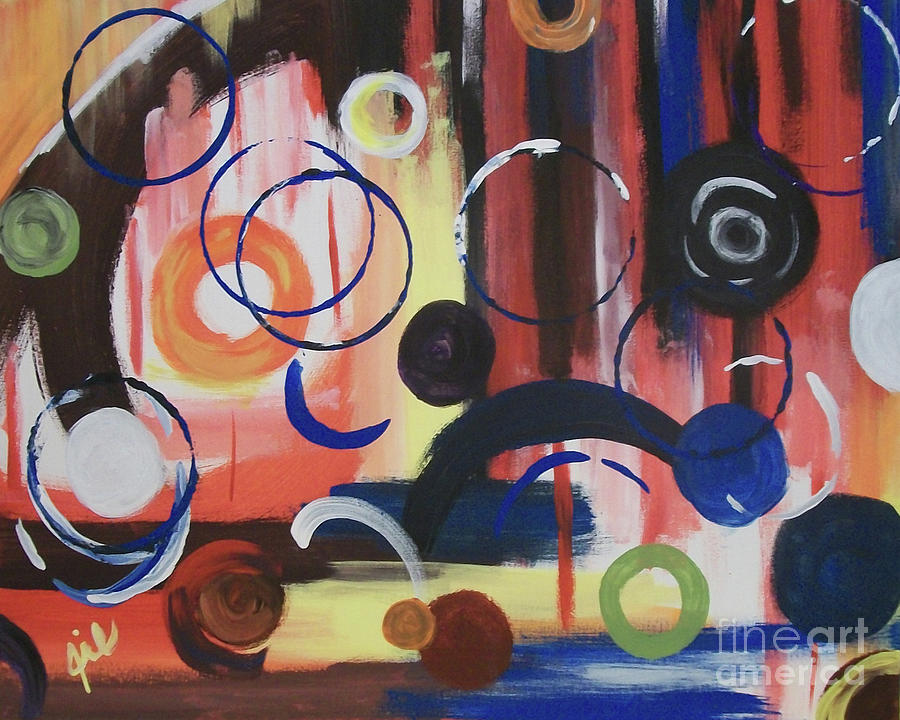 Colored Commotion Painting by Jilian Cramb - AMothersFineArt