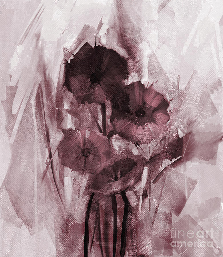Colored Flowers 9930 Painting by Gull G