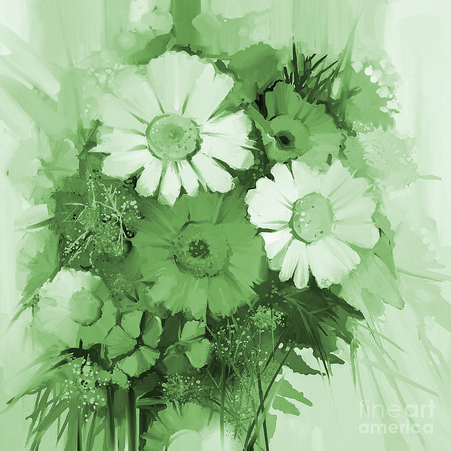 Colored Flowers  Painting by Gull G
