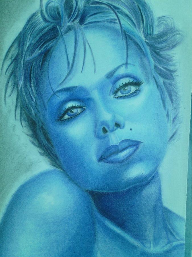 Colored Girl in Blue  Digital Art by Donald C-Note Hooker