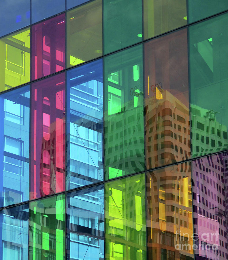 Montreal Photograph - Colored Glass 10 by Randall Weidner