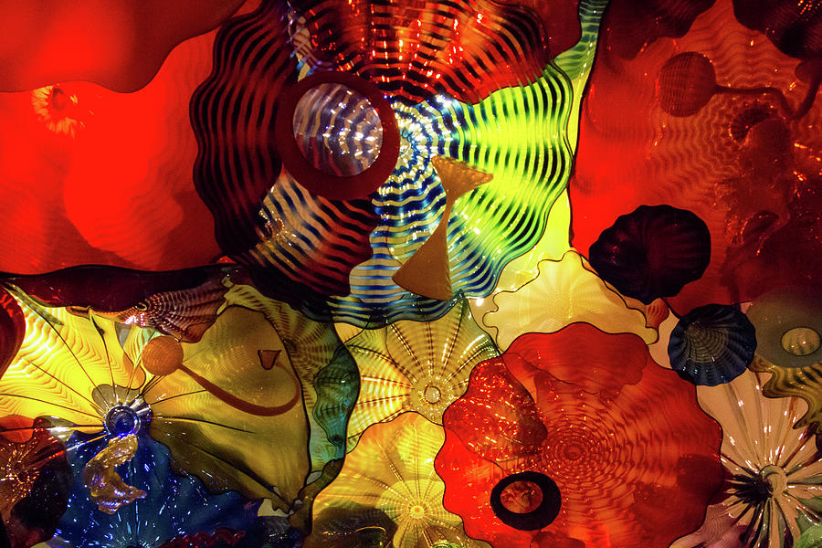 Colored Glass Art Photograph By Brigitte Mueller