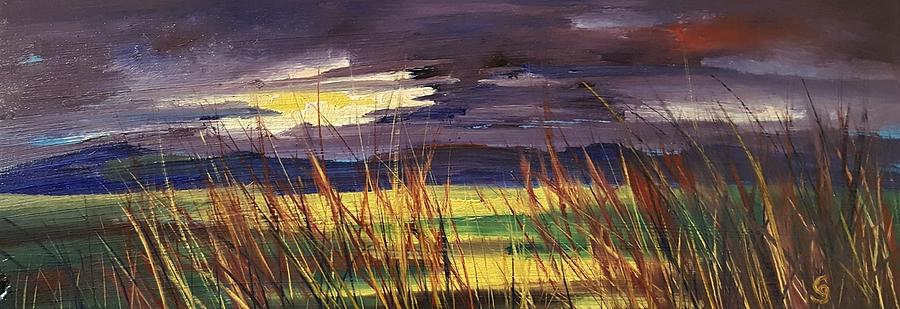 Colored Grass              54 Painting by Cheryl Nancy Ann Gordon