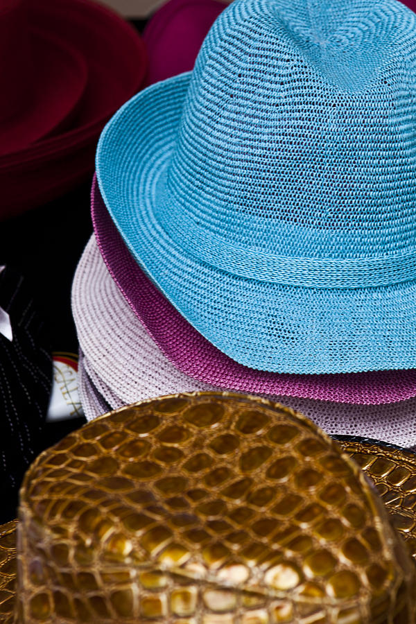 Colored Hats Photograph by Jon Glaser