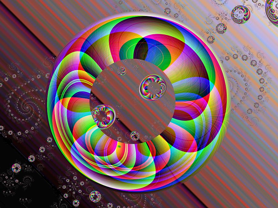 Colored hollow sphere Digital Art by Kees Juffermans - Fine Art America