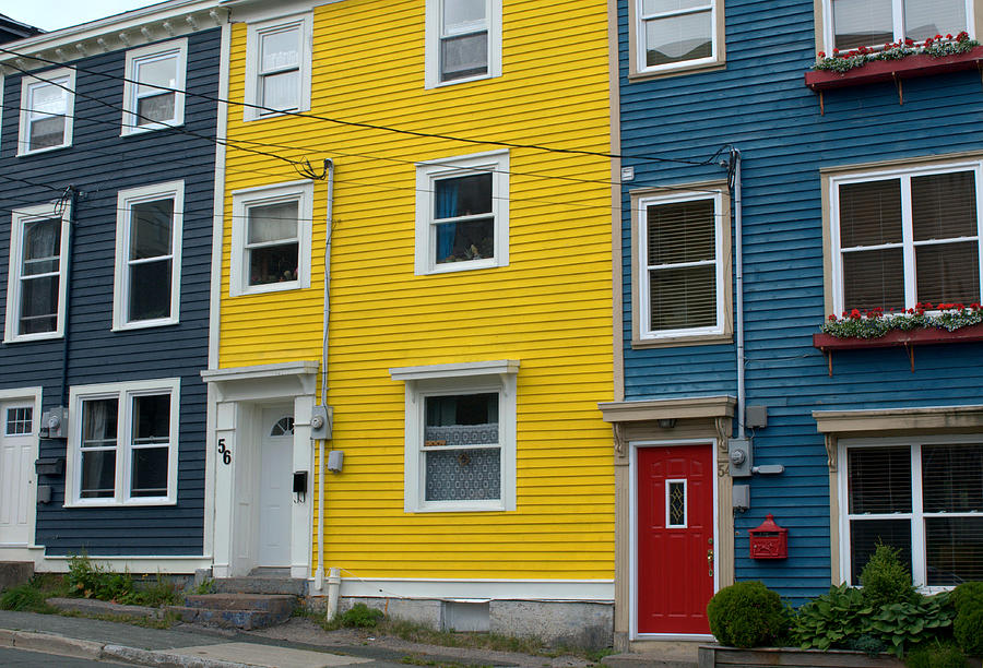 Colored houses Photograph by Douglas Pike