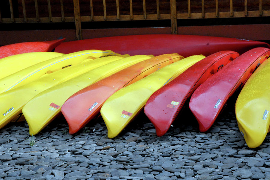Colored Kayaks Photograph by Michelle Halsey