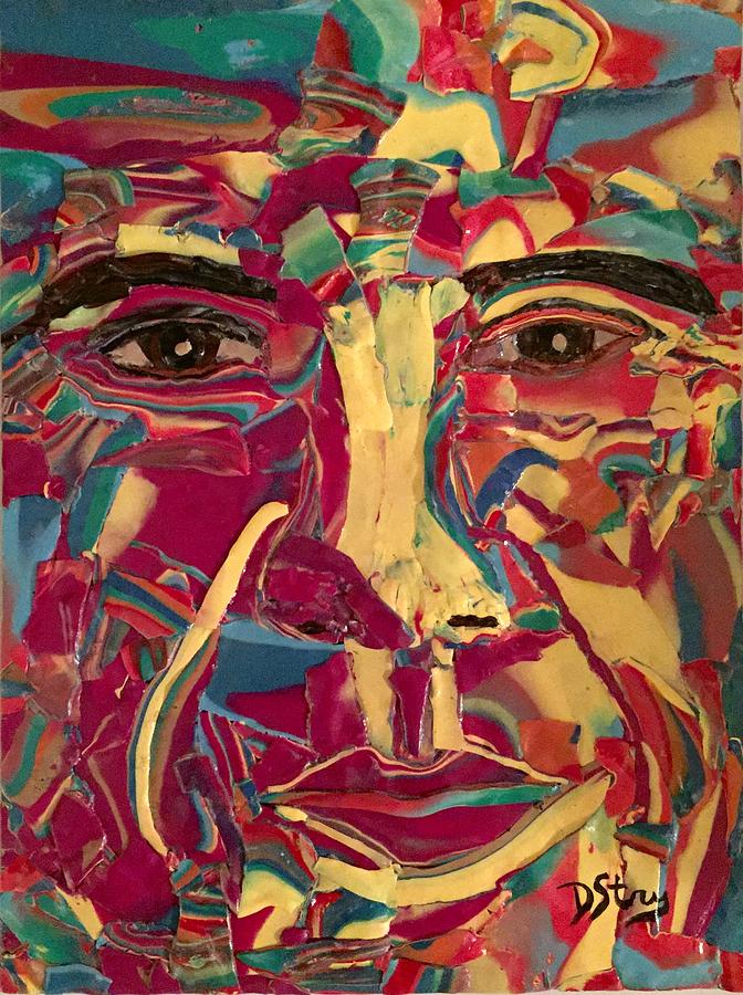 Colored Man Mixed Media by Deborah Stanley Colored Man Mixed Media by Deborah Stanley