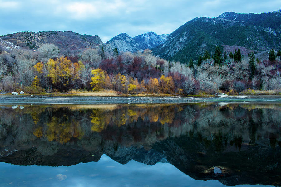 Colored Mountain Lake Photograph by Nick Sweet
