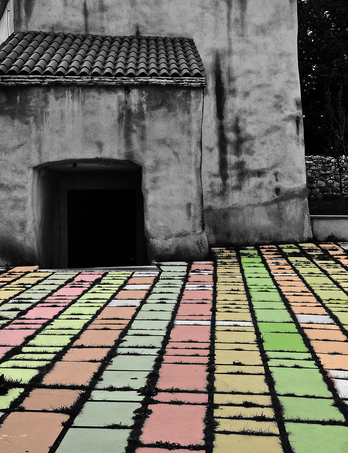 Colored pavers Photograph by Damijana Cermelj - Fine Art America