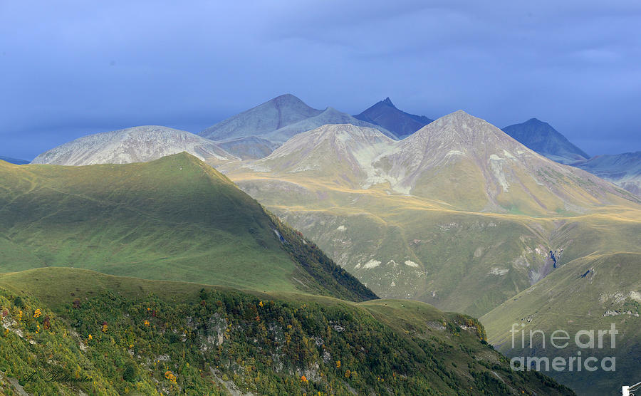 Colored peaks of the Caucasus Photograph by Arik Baltinester