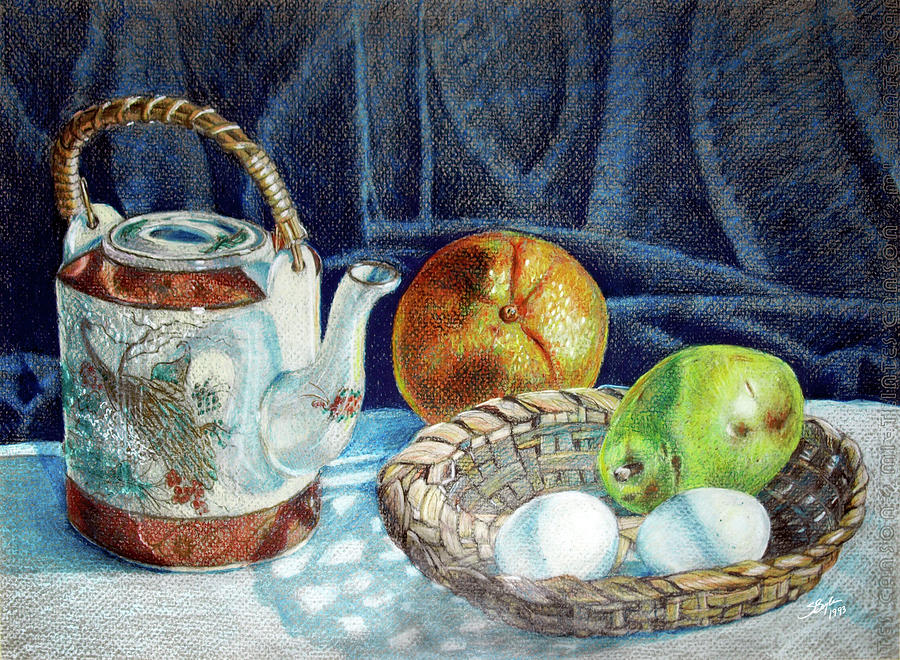 Colored Pencil Still Life No2 Drawing By Stephen Boyle